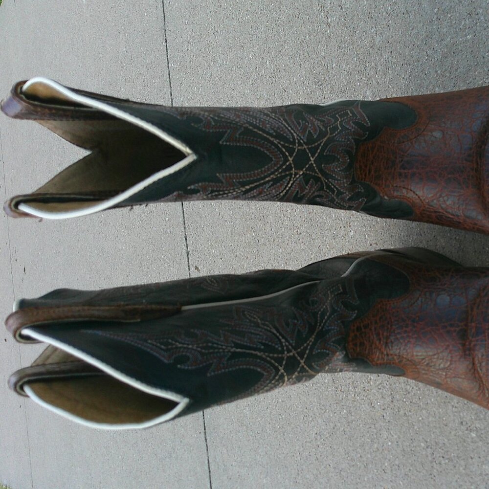 Men's Ariat Circuit Gritty Western Boot/ Cowboy Boots Size 10.5 - Picture 3 of 12
